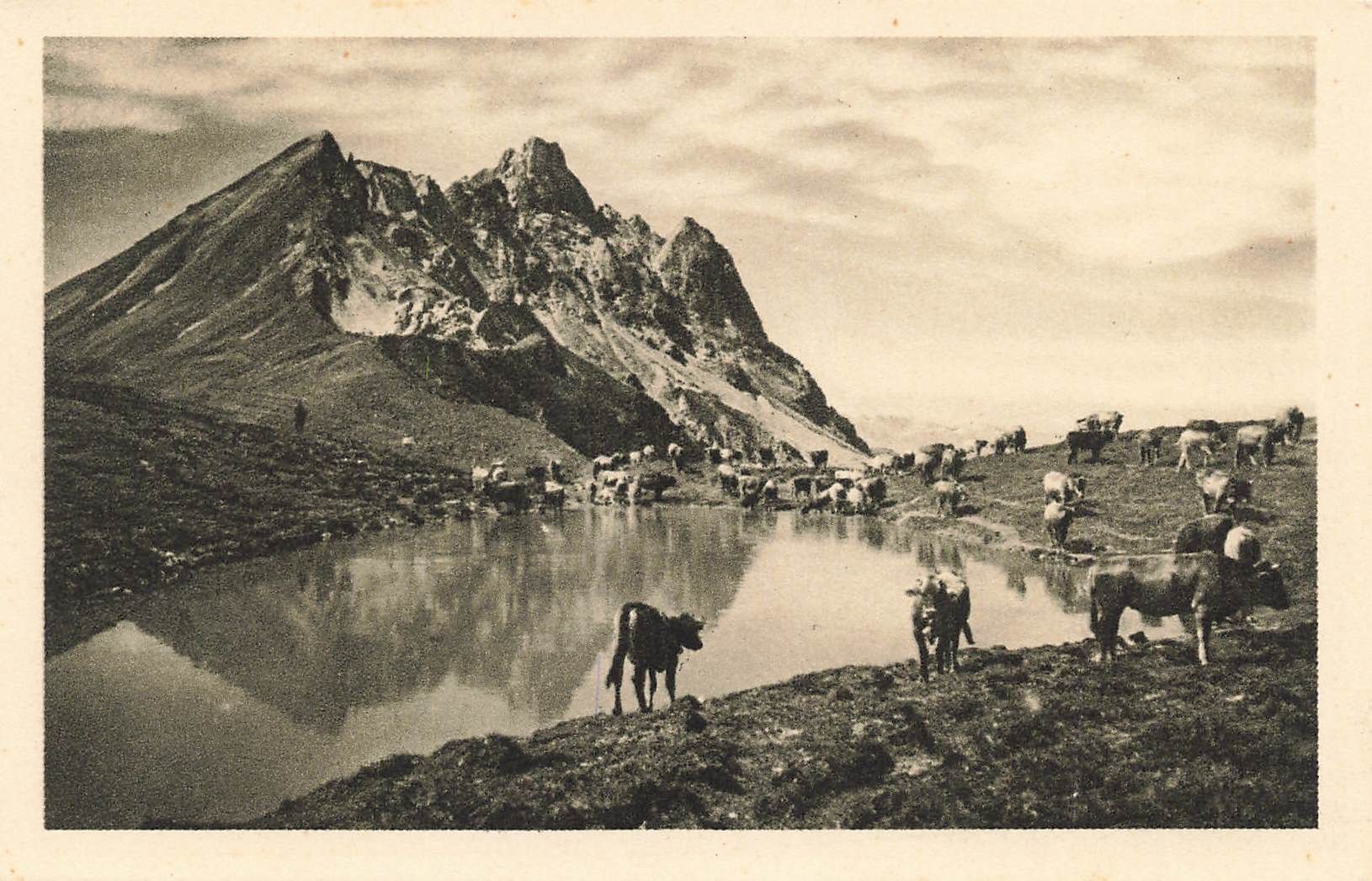 Cartoline postali: Alpseeli auf Gotschna mit Casanna (GR) – Usato da Biasca venduto da Blenio71