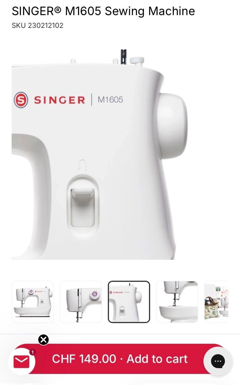 Macchine da cucire: Machine à coudre Singer M1605 – Neuve – Nuovo e nell'imballaggio originale da Genève venduto da muj_2zmc 3