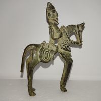 Dogon Reiter Figur, 14 cm Hoch