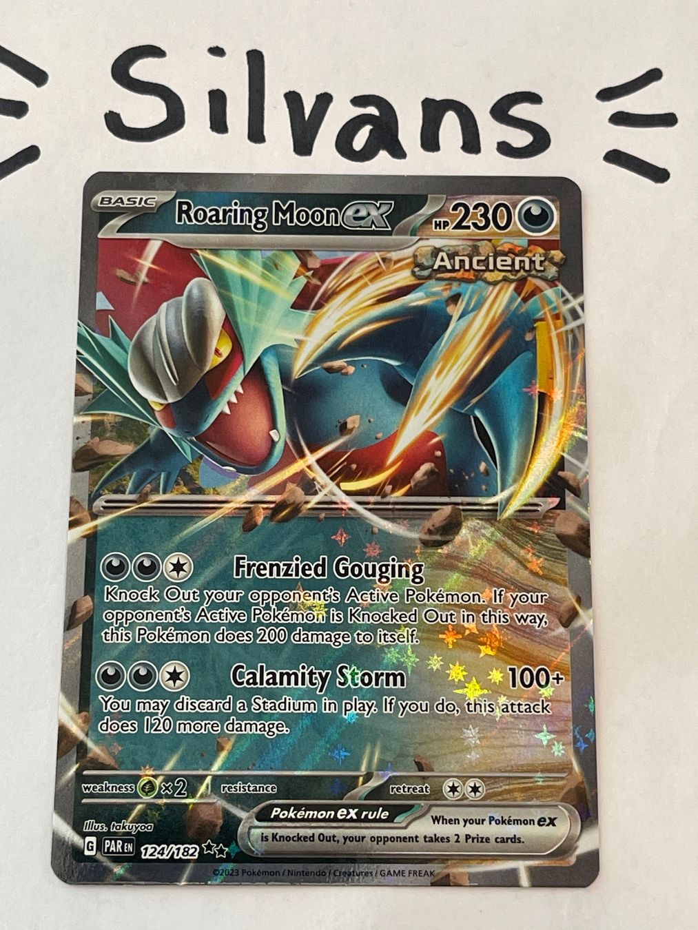 Pokémon Carte collezionabili: Roaring Moon ex 124/183 Paradox Rift Englisch – Nuovo (secondo la descrizione) da Wil SG venduto da Silvans