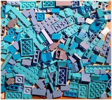 LEGO 150 Verschiedene Blaue Teile -A83