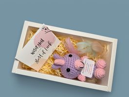 Handmade crochet dolls positive unicorn ready gift box