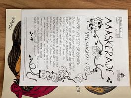 1 Modellbogen Pädagogischer Verlag Maskerade 1(Spielmasken)