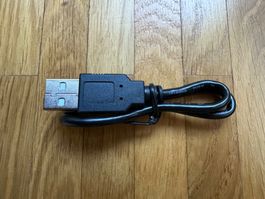 Neues schwarzes USB Kabel Ladekabel USB-A auf USB-B, 20cm