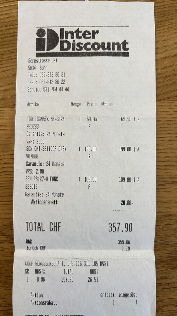 CD: Sony Home Audio System CD / Radio – Usato da Erlinsbach venduto da Basi67 6