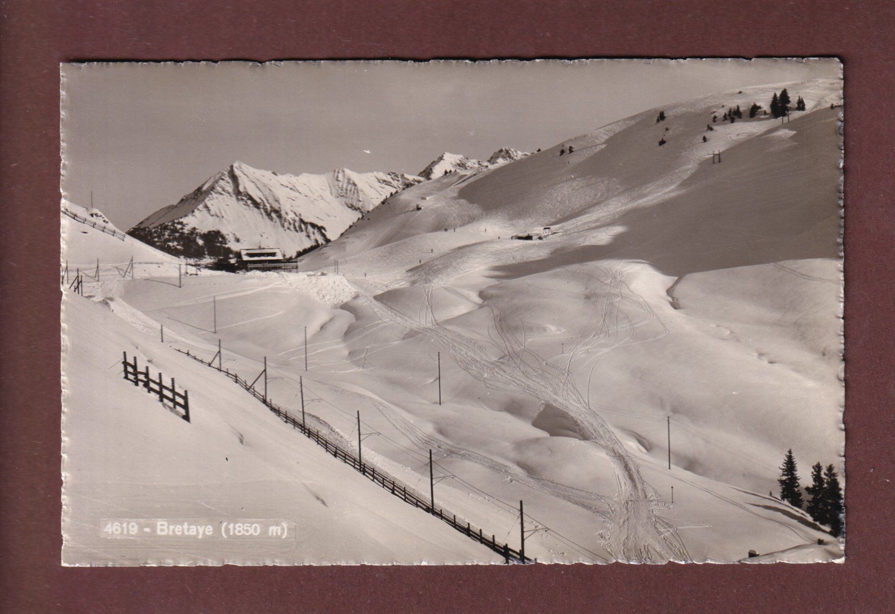 Cartoline postali: BRETAYE en hiver – Usato da Pully venduto da nicecards-shop