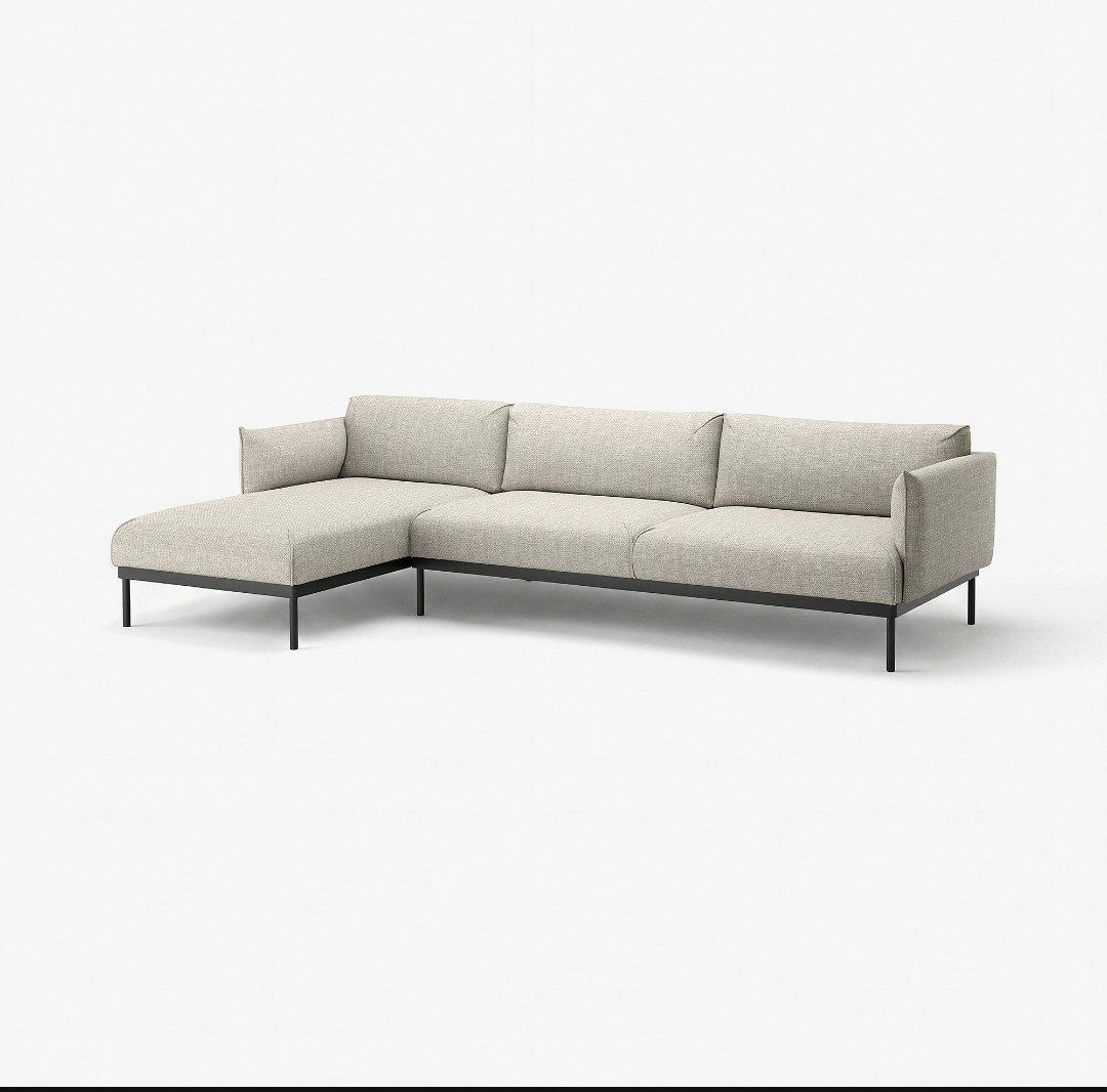 Ikea Divani: IKEA ÄPPLARYD 4er-Ecksofa mit Récamiere hellgrau – Usato da St.Gallen venduto da reLapseOne 1