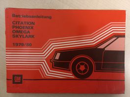 Oldtimer Bedienungsanleitung Betriebsanleitung GM Buick 1979