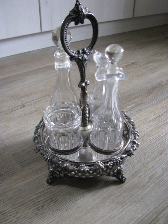 Fermoir Ancien Pour Collier 1 Rang - Métal Argenté Et Verroterie - Très Bon état Vintage