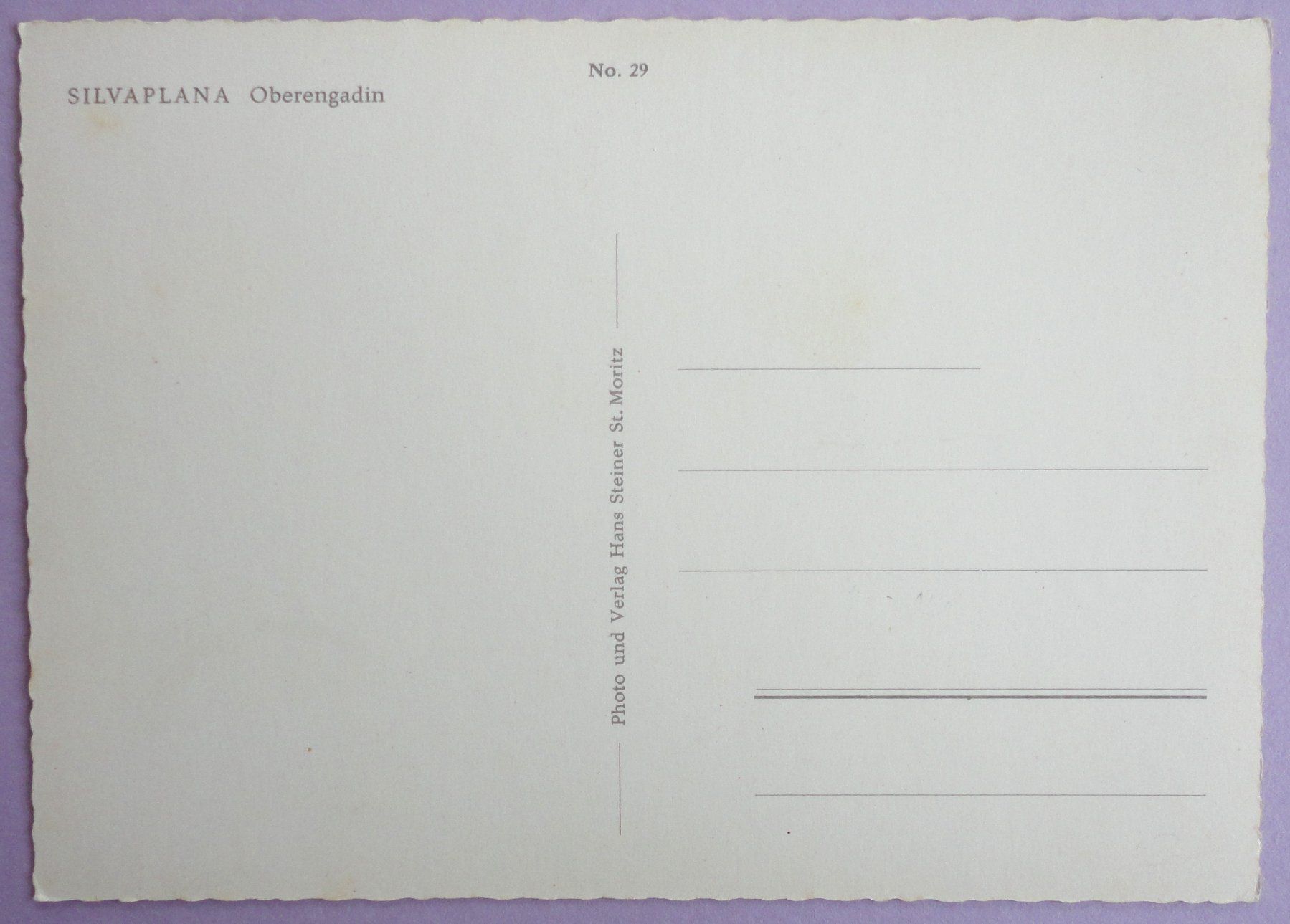 Cartoline postali: Silvaplana, Oberengadin – Usato da Fétigny venduto da Billy2miny 1