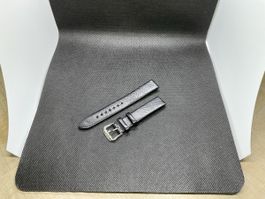 Cinturino in pelle Fossil nero 16mm