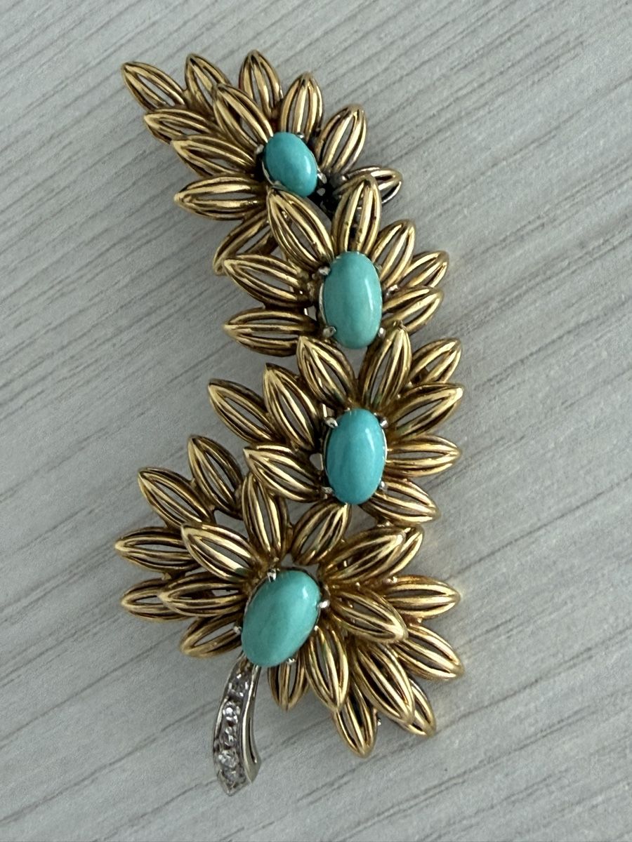 Broschen & Nadeln: Brosche Gelb Gold 14k – Gebraucht aus Oberhof von RealStone