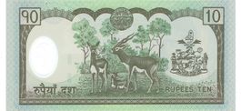 Nepal 10 Rupees 2002 P-45 UNZ Gedenkausgabe Polymer
