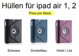 Hülle für ipad air 1, ipad air  - Schwarz, Violet, Dunkeblau