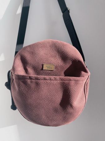 Me&Bags runde Wildledertasche