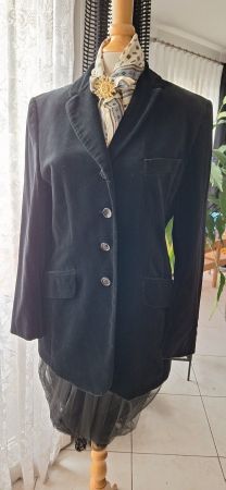 Veste noire en velours 40