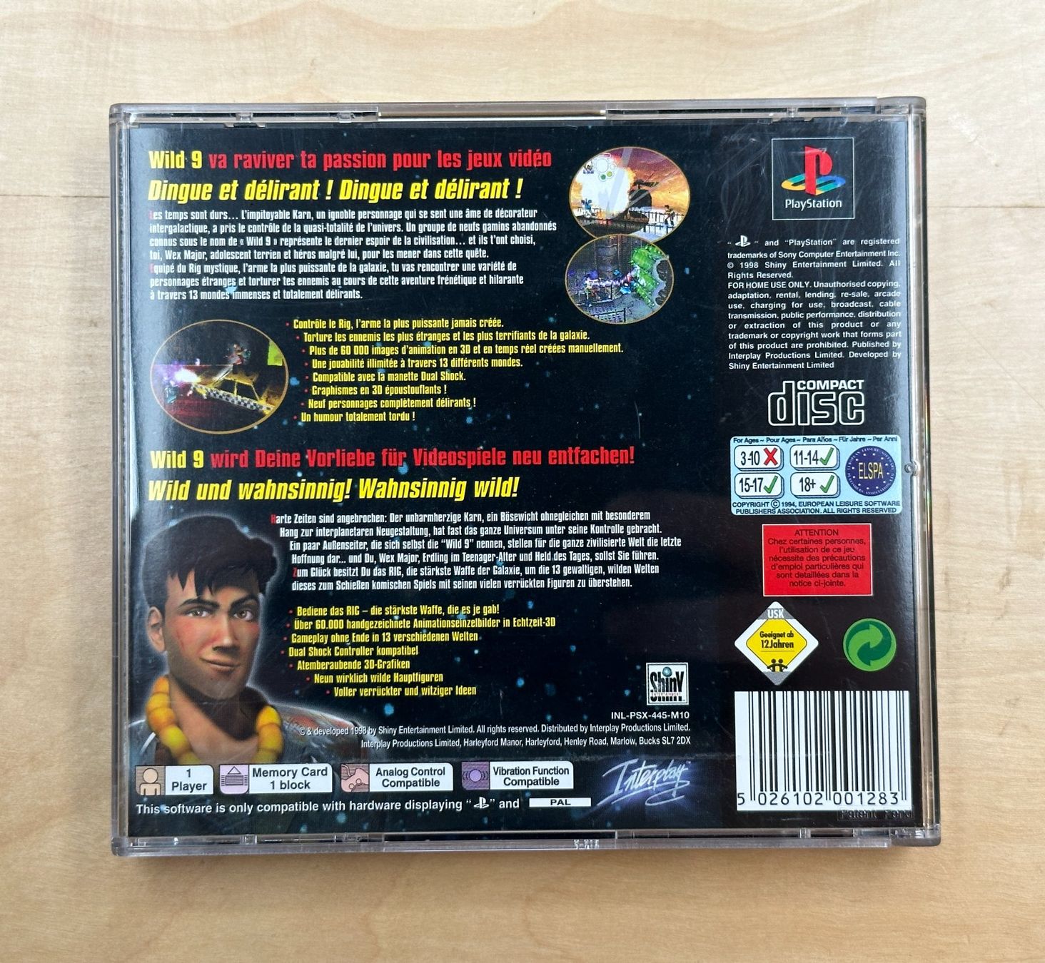 Sony Spiele: Wild 9 - PlayStation 1 - PAL -  FR – Gebraucht aus Genève von Jeux_Retro 1