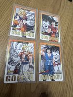 Lot de 4 cartes Dragon Ball Z Son Goku & Vegeta 1996