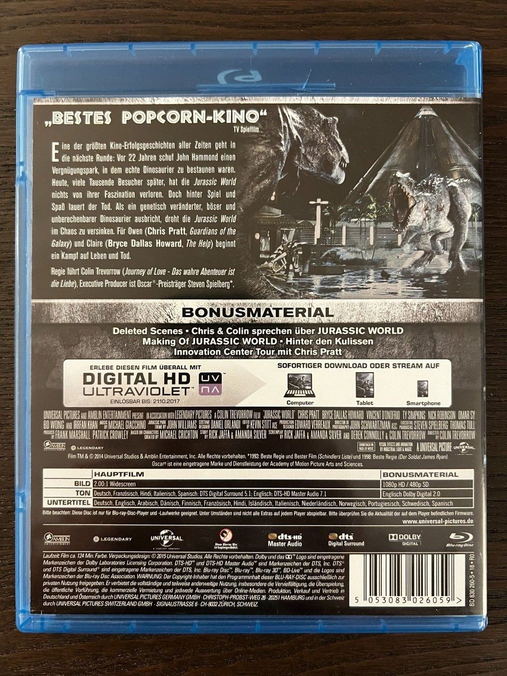 Tutti i DVDs: Jurassic World – Usato da Zürich venduto da Blu-ray_ZH 1