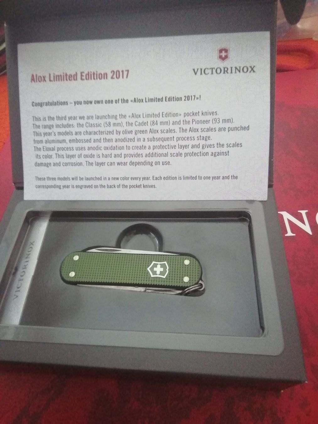 Victorinox Coltelli tascabile: Viktorinox alox classic 2017 – Nuovo e nell'imballaggio originale da Fahrweid venduto da Chroni55 1