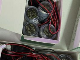 LED Voltmeter Strom Rund Anzeigetafel AD16-22vad Ac30-500V