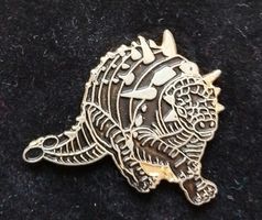 Pin Anstecknadel Dino Ankylosaurus 90er Vintage