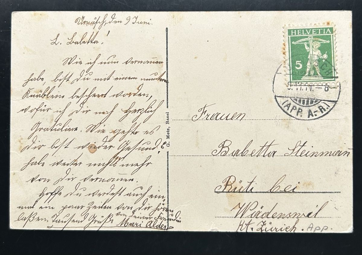 Cartoline postali: AK Urnäsch  – Usato da Horw venduto da Tellbub 1