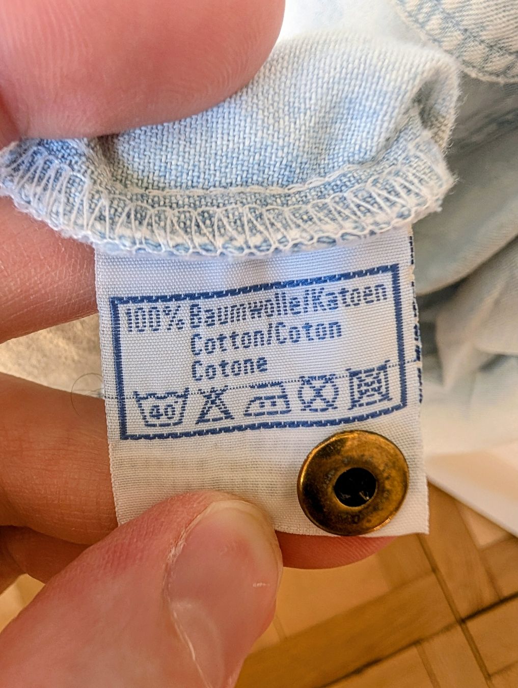 Hemden: Vintage Jeanshemd Grösse M, hellblau – Gebraucht aus Zürich von Hedkandi 5