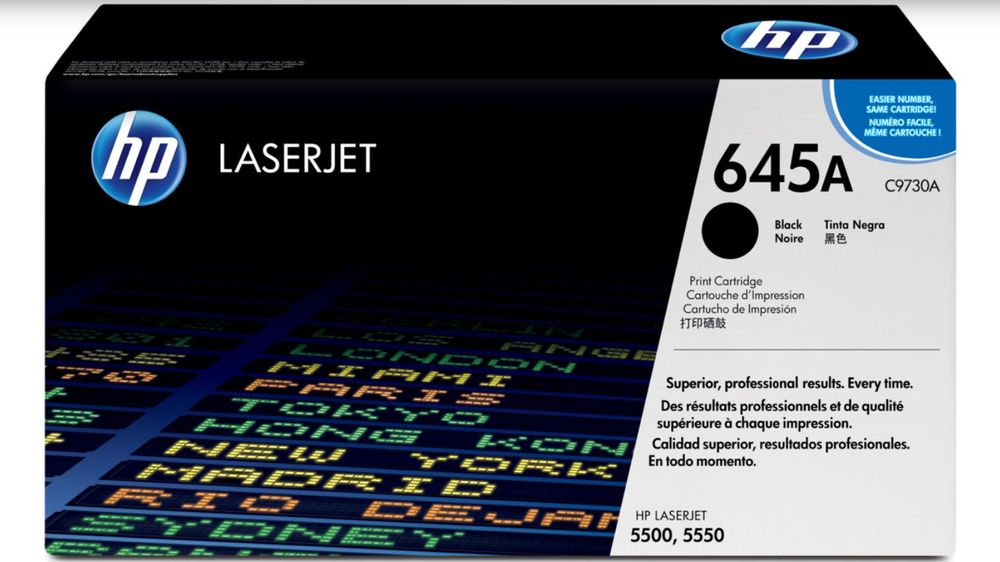 Orig. HP Color LaserJet 5500/5550 black Toner, 645A, C9730A (Neu und ...