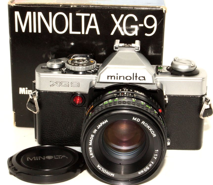 MINOLTA XG-9 + MD 1.7 / 50 mm + OVP  //  NEUWERTIG !!! 1