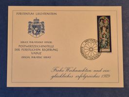 Weihnachtskarte der Fürstlichen Regierung Liechtenstein 1979