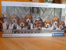 Clementoni Puzzle   " Beagles "   1000 Teile  Panorama