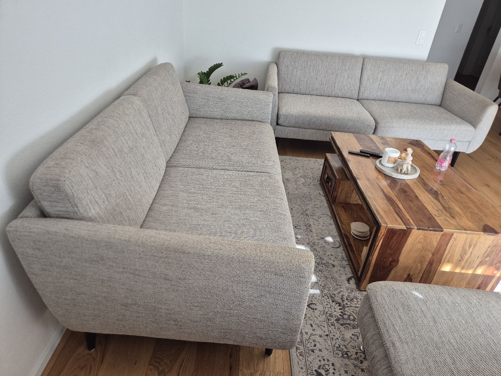 Ikea Divani: 2er Sofa in Grau mit Holzfüssen. Ikea SMESTORP – Usato da Uznach venduto da Pit-Seller 2