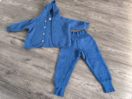 Engel Wollfleece Jacke und Hose Gr. 86/92