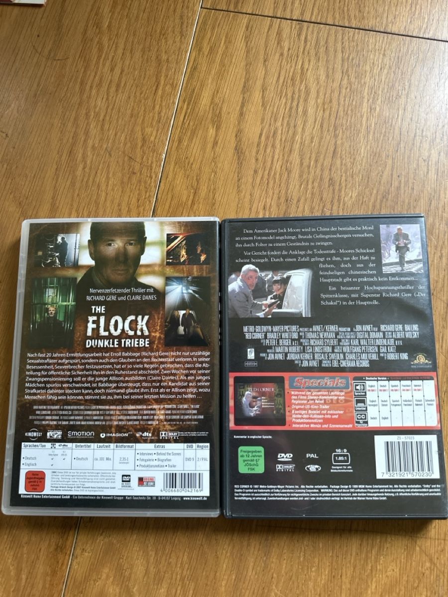 Tutti i DVDs: Red Corner, the Flock DVD, Richard Gere – Usato da Benken ZH venduto da Audi-erich 1
