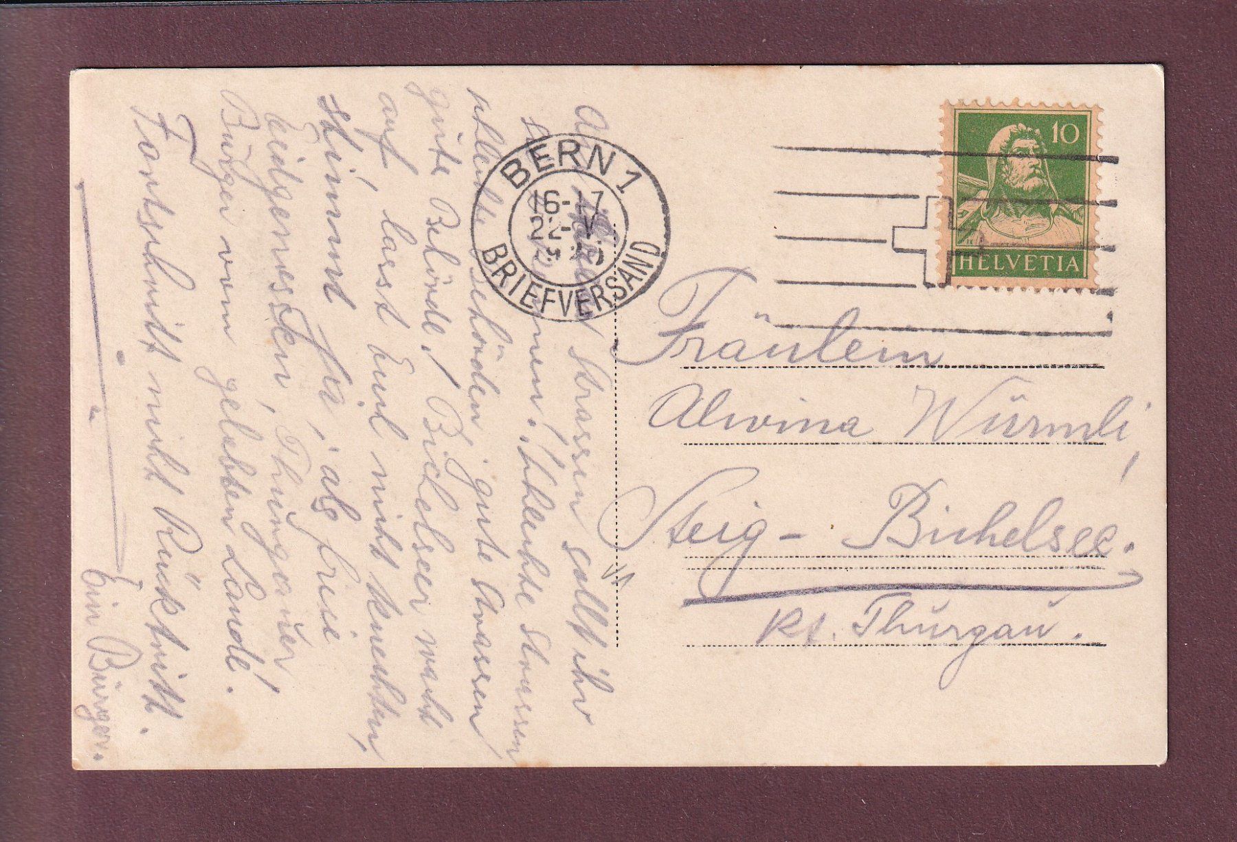 Cartoline postali: BERN - Bärengraben - 1926 – Usato da Pully venduto da nicecards 1