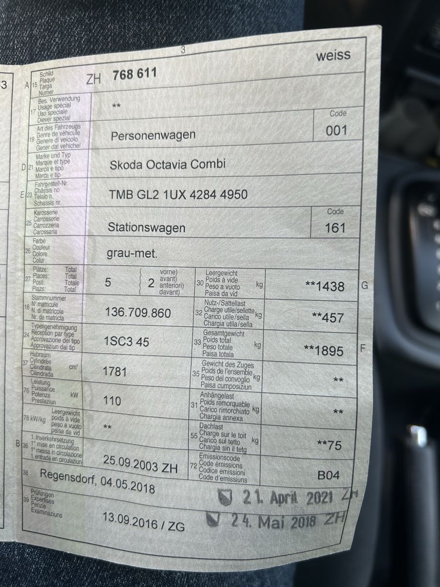 Skoda Automobili: Skoda Octavia 2003 – Usato da Wallbach venduto da SchnellAutomobile 7