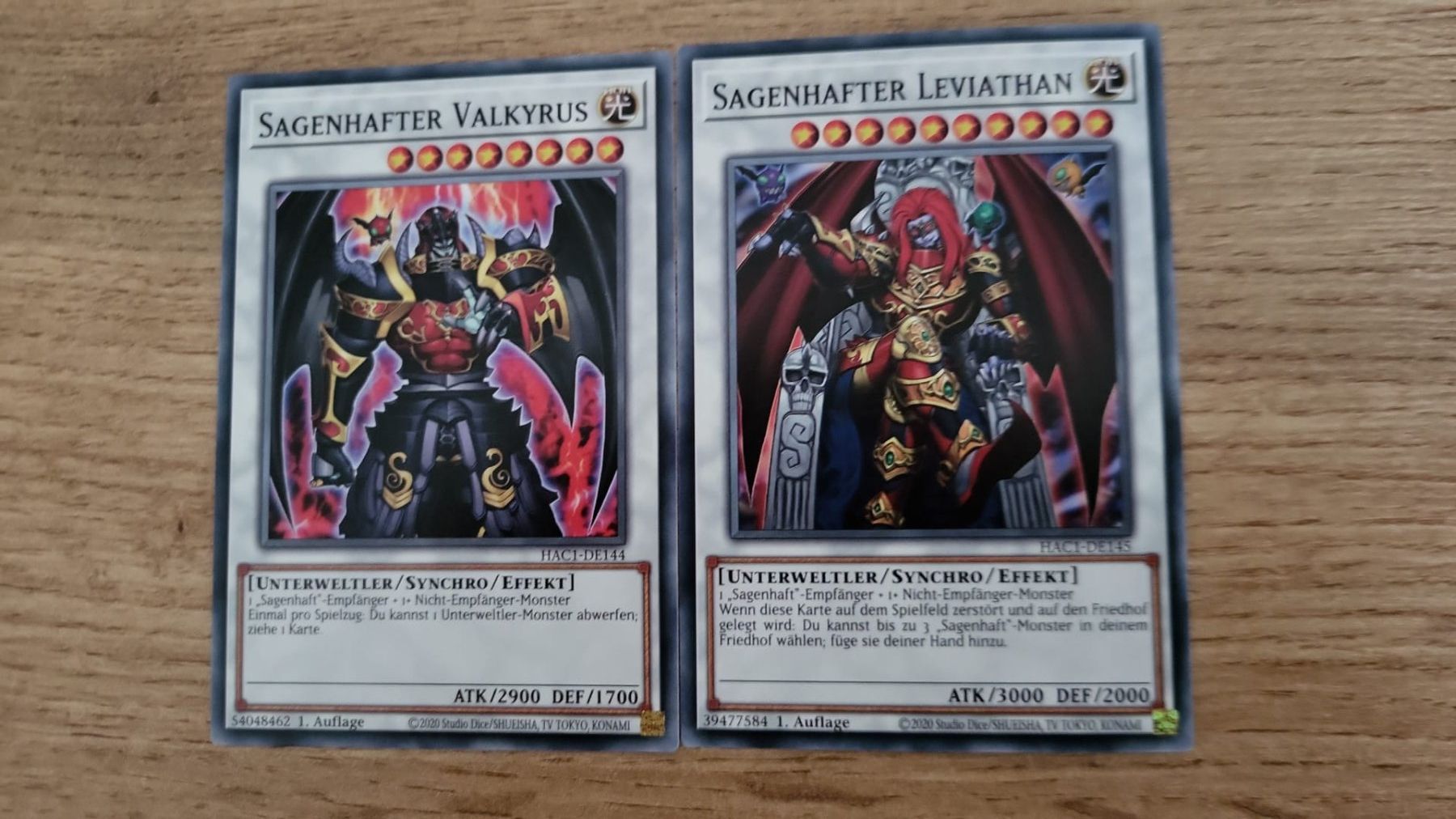 Yugioh Carte collezionabili: Sagenhafter Leviathan und Valkyrius  Yu-Gi-Oh – Nuovo (secondo la descrizione) da Uster venduto da faandrei 1