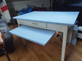 table vintage en formica avec rallonge