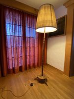 Antike Stehlampe Holzlampe Vintage 50er 60er Jahre