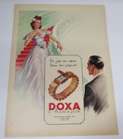 Alte Werbung Doxa Uhren, Naylon