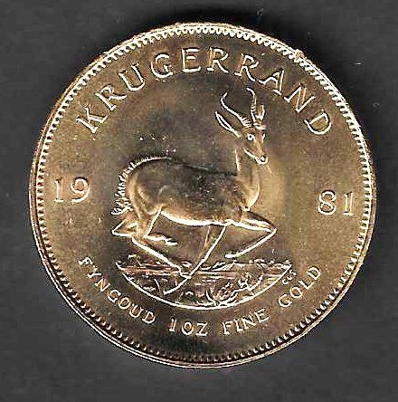 Tutti le monete: 1oz Krügerrand Goldmünze 1981 – Usato da Bülach venduto da gmstart