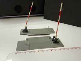 Bahnschranke, Marke unbekannt, ohne Antrieb  / HO
