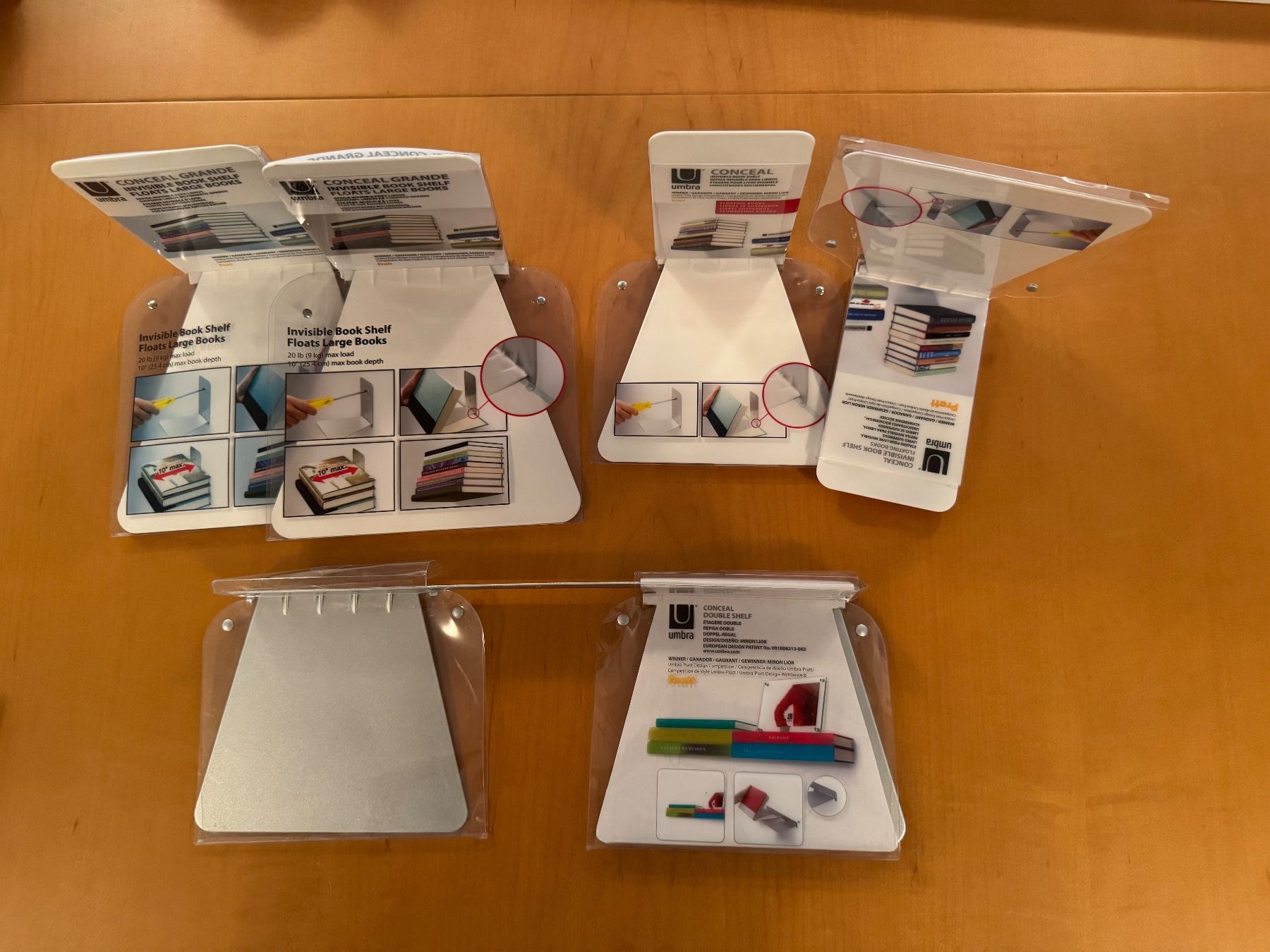 Sonstige Dekorationen & Accessoires: Umbra - 5 étagères "Invisible book shelf" – Neu und originalverpackt aus Zürich von odi_ldv8 1
