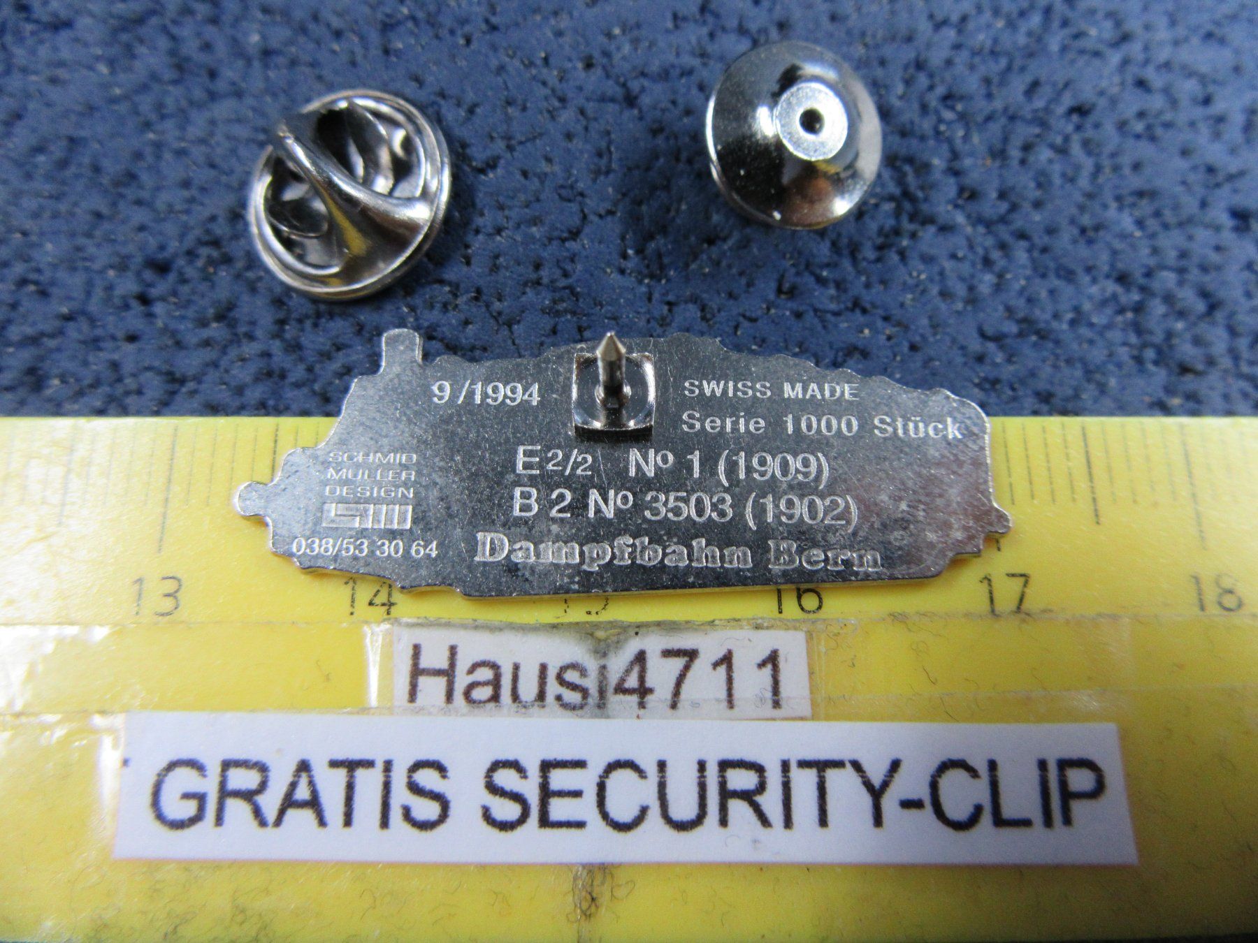 Swiss Plaquettes & Badges: SCHMID-MÜLLER SMD PIN LIMITIERT MIT SECURITY-CLIP E2/2 No.1 – D'occasion à Ettingen par Hausi4711 1