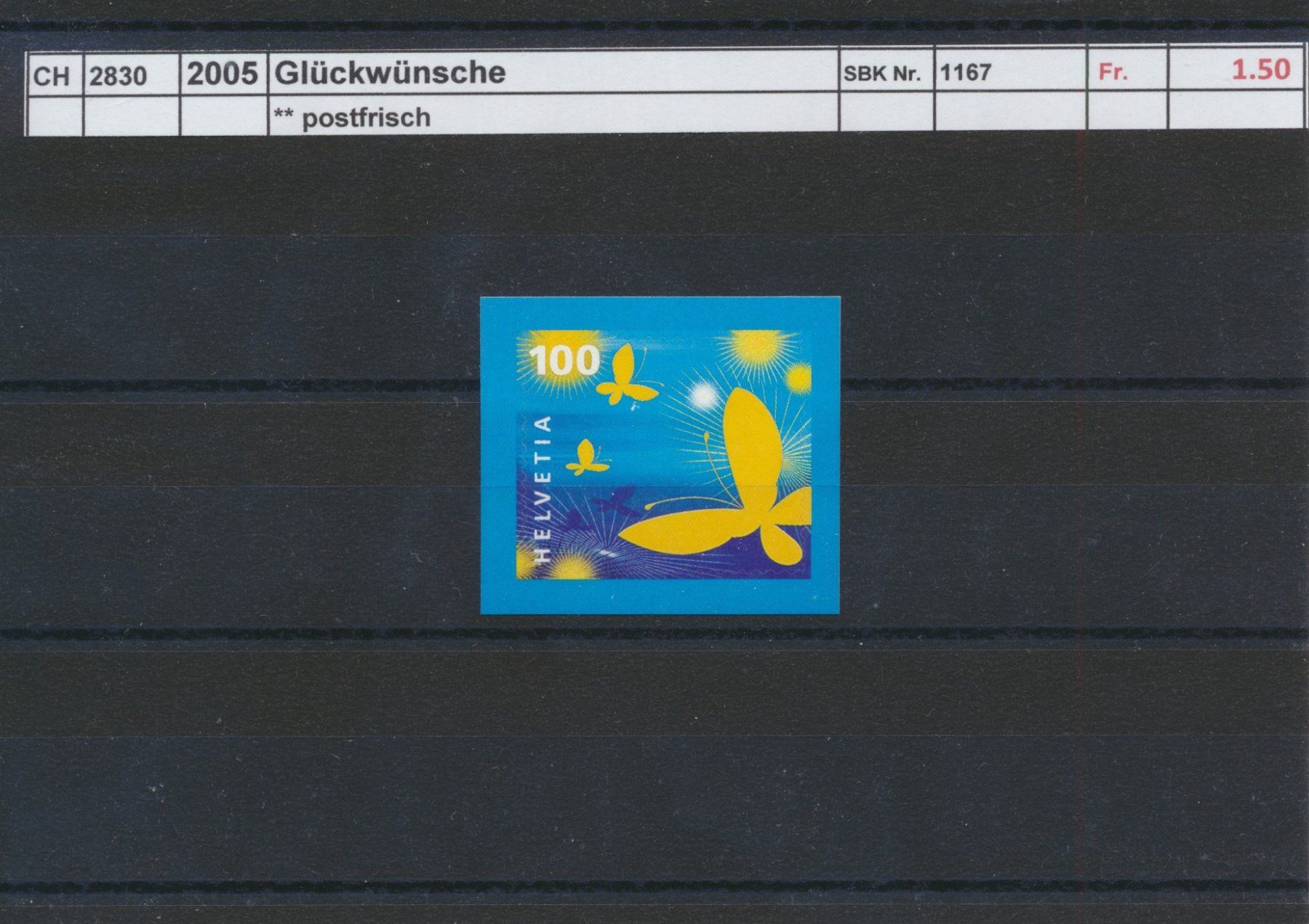 Tous les timbres: 2005 "Glückwünsche", ** postfrisch – Neuf (Voir description) à Winterthur par Zupogeru