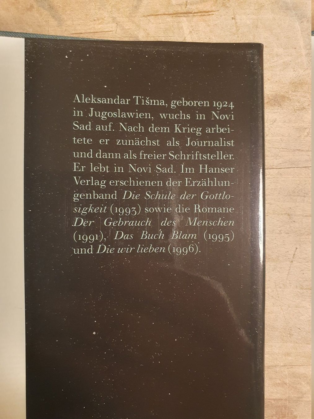 Libri: Kapo Aleksandra Tisma hanser – Usato da Zürich venduto da loosebone 3