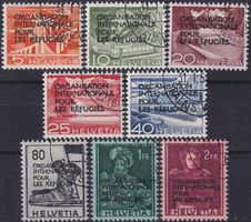 1950, OIR, Nr.1-8 (Versch. Darstellungen) gestempelt K:230.-