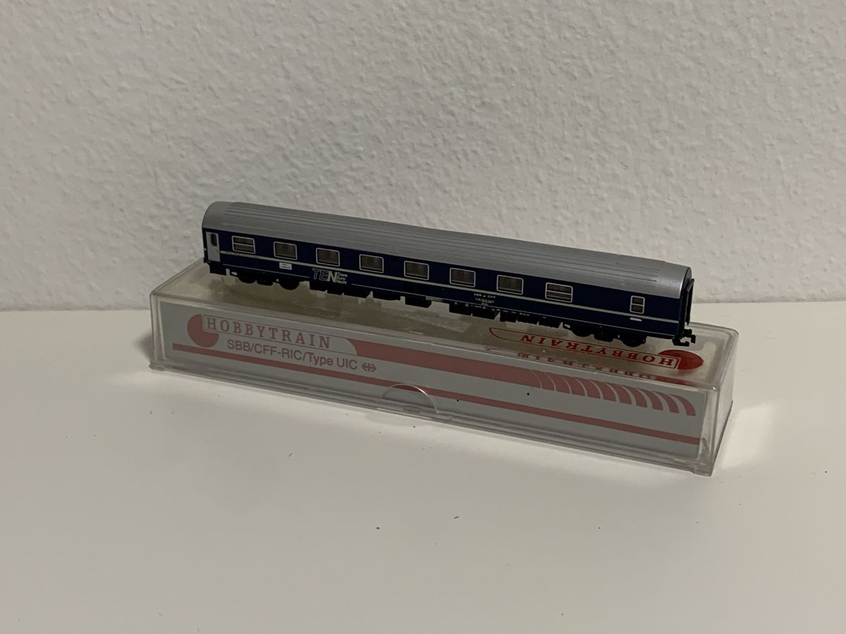 Modellini di ferrovie: Spur N Liegewagen SBB TEN uic-x – Usato da Neuenegg venduto da Mazdanier 1