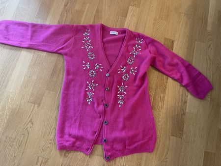 MAYON Cardigan Kaschmir pink, Grösse M-L elegant festl